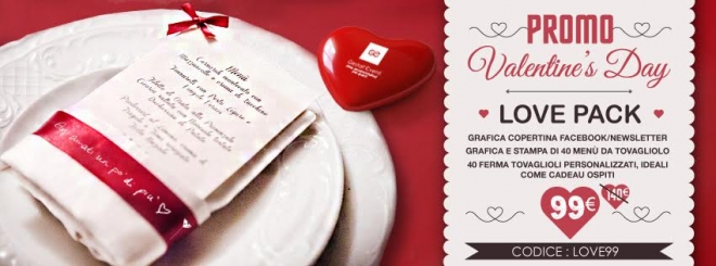 Speciale ristoranti: LOVE PACK di San Valentino